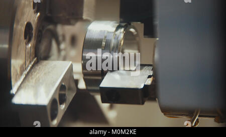 Fabrication of 3D parts on the machine at the factory Stock Photo