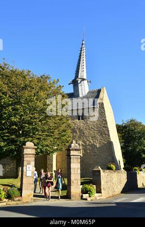 France,Cotes d'Armor,Plougrescant,chapel of St Gonery Stock Photo