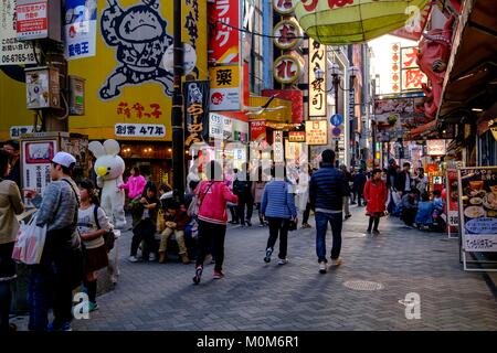 Japan,Honshu island,Kansaï region,Osaka,Namba area,Dotonbori Stock Photo