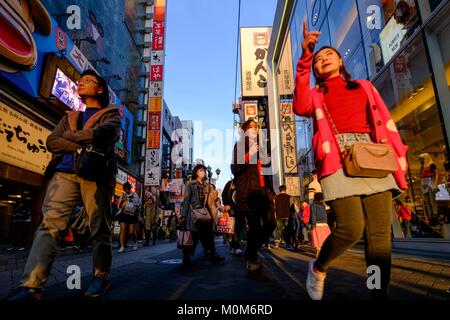 Japan,Honshu island,Kansaï region,Osaka,Namba area,Dotonbori Stock Photo