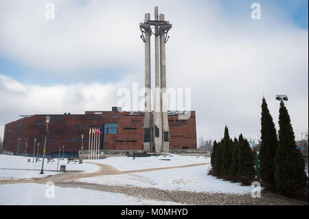 Gdansk, Poland. 23rd Jan, 2018. A general view of the Monument to the Fallen Shipyard Workers of 1970 in Gdansk. Credit: Omar Marques/SOPA/ZUMA Wire/Alamy Live News Stock Photo
