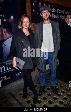 London, England, UK. 23 January 2018. Arrivers at Beginning - press night at Ambassadors Theatre. Credit: See Li/Alamy Live News Stock Photo