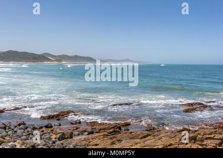 Scenic view of Gonubie beach in East London South Africa Stock Photo