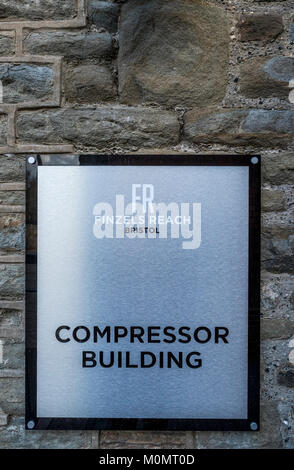 Compressor Building. Finzels Reach. Bristol. UK Stock Photo