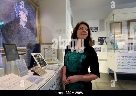 Katherine Carter, curator at Chartwell, the former home of Sir Winston ...