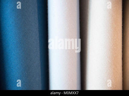 Multi color fabric texture samples Stock Photo