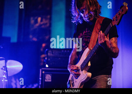 Copenhagen, Denmark. 02nd, December 2019. The American experimental rock  band Earth performs a live concert at VEGA in Copenhagen. Here guitarist Dylan  Carlson is seen live on stage. EXCLUDING DENMARK. (Photo credit