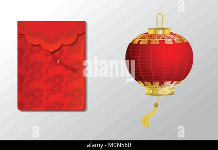Red envelope packet Stock Vector