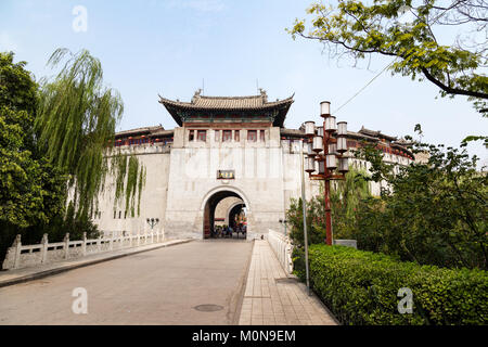 Lijing gate is the fortified entrance to the old city of Luoyang, henan, China Stock Photo