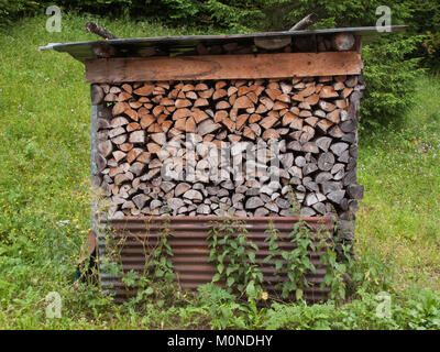 French log store Stock Photo