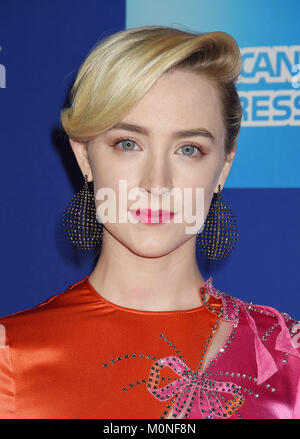 SAORISE RONAN US film actress arrives at the 29th Annual Palm Springs International Film Festival Film Awards Gala at Palm Springs Convention Center on January 2, 2018 in Palm Springs, California. Photo: Jeffrey Mayer Stock Photo