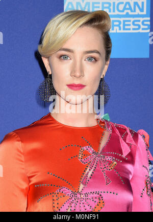 SAORISE RONAN US film actress arrives at the 29th Annual Palm Springs International Film Festival Film Awards Gala at Palm Springs Convention Center on January 2, 2018 in Palm Springs, California. Photo: Jeffrey Mayer Stock Photo