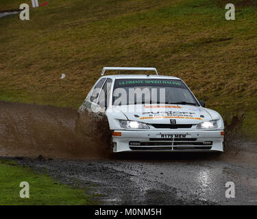 Chris West, Keith Hounslow, Peugeot 306 Maxi, MGJ Rally Stages, Chelmsford Motor Club, Brands Hatch,  Saturday, 20th January 2018, MSV, Circuit Rally  Stock Photo