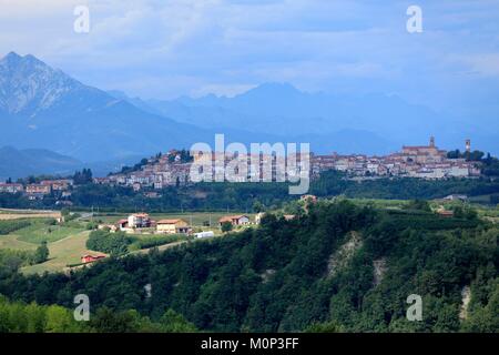 Italy,Piedmont,Cuneo Province,Les Langhe,Cuneo,Piazza Stock Photo
