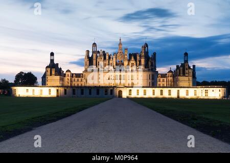 France,Loir et Cher,Loire valley listed as World Heritage by UNESCO,Chambord,the royal castle Stock Photo