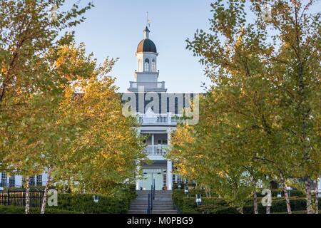 United States,New York,Adirondack Mountains,Bolton Landing,Sagamore Resort,autumn Stock Photo