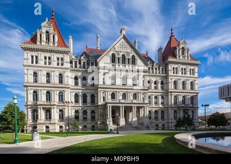 United States,New York,Hudson Valley,Albany,New York State Capitol Building,exterior Stock Photo