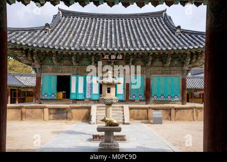 South Korea,North Gyeongsang province,Gyeongju National Park,Gyeongju,Bulguksa temple built in 774 is a UNESCO World Heritage site Stock Photo