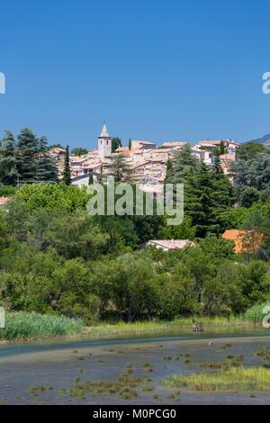 France,Alpes de Haute Provence,Durance Valley,Chateau Arnoux Saint Auban Stock Photo