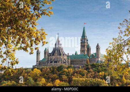 Canada,Ontario,Ottowa,capital of Canada,Canadian Parliament Building,autumn Stock Photo