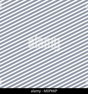 Diagonal stripe lines blue and white seamless vector pattern. Stock Vector