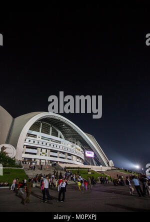 May day stadium at night, Pyongan Province, Pyongyang, North Korea