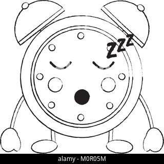 clock sleeping kawaii icon image Stock Vector Image & Art - Alamy