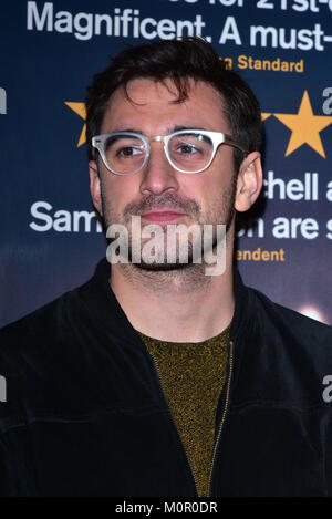 London, England, UK. 23 January 2018. Arrivers at Beginning - press night at Ambassadors Theatre. Credit: See Li/Alamy Live News Stock Photo