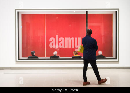 London, UK. 24th Jan, 2018. Photograph titled Review, 2015 by artist Andreas Gursky is on display as part the first major UK retrospective of the German photographer. The showcase also marks the Haywood galleries 50th anniversary following its two year refurbishment. Credit: ZUMA Press, Inc./Alamy Live News Credit: ZUMA Press, Inc./Alamy Live News Stock Photo