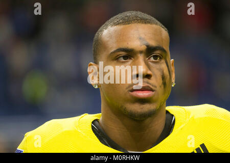 Jaiden Woodbey, an athlete from St. John Boscoe High School in Bellflower, Calif., prepares for the start of the U.S. Army All-American Bowl Jan. 6, 2018, in San Antonio, Texas. The All-American Bowl is the nation’s premier high school football game, serving as the preeminent launching pad for America’s future college and National Football League stars. (U.S. Army Stock Photo