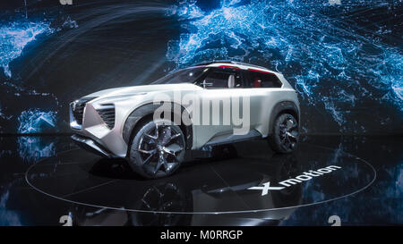 DETROIT, MI/USA - JANUARY 17, 2018: A Nissan Xmotion Concept car at the North American International Auto Show (NAIAS). Stock Photo