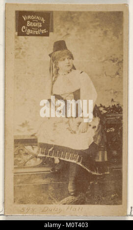Card 598, Daisy Hall, from the Actors and Actresses series (N45, Type 2) for Virginia Brights Cigarettes MET DP830945 Stock Photo