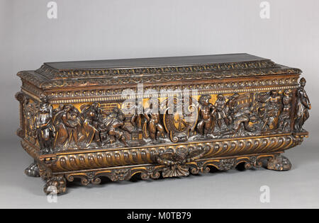 Italian Renaissance Rectangle Chest Cassone, a type of Italian Renaissance chest, exemplifies the period's ...