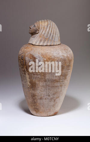 The Canopic Jar of Ruiu, an ancient Egyptian artifact, was used for ...