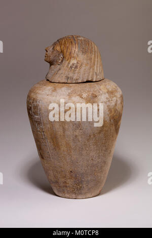 The canopic jar, part of the MET collection, stored organs during ...