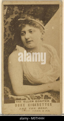 Card Number 545, Ellen Rositer, from the Actors and Actresses series (N145-7) issued by Duke Sons & Co. to promote Duke Cigarettes MET DP840493 Stock Photo