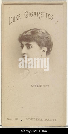 Opera Singer Patti This card features Adina Patti, a famous opera singer, from the 'Actors ...