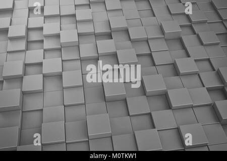abstract image of metal cubes background Stock Photo