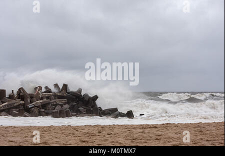 This is Point Pleasant New Jersey on Sunday October 28th, 2012, one day before Hurricane Sandy made landfall. Stock Photo