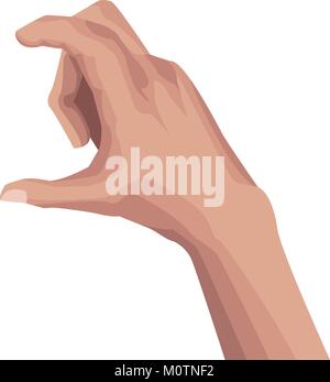 Hand holding something Stock Vector