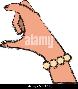 Hand holding something Stock Vector