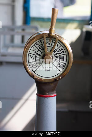 Uss Pueblo spy ship old fashioned speed indicator, Pyongan Province, Pyongyang, North Korea Stock Photo