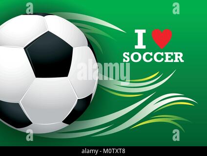 Background soccer theme. The stylized image of a soccer ball Stock Vector