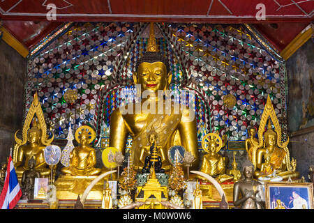Asia,Thailand,Chiang Mai,Wat Phra That Doi Suthep temple Stock Photo
