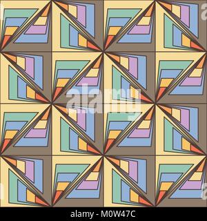 Abstract seamless pattern with triangles. Urban modern vector illustration. Stock Vector