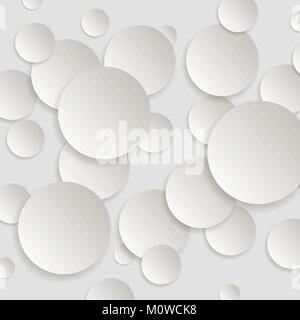 paper circle banner with drop shadows on green background template ...