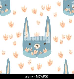 Pattern hare Stock Vector