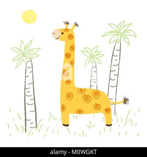 Girafe illustration Stock Vector