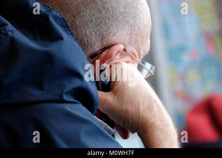 senior male person thinking Stock Photo