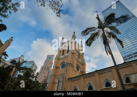 St John's Cathedral, Central, Hong Kong. Stock Photo